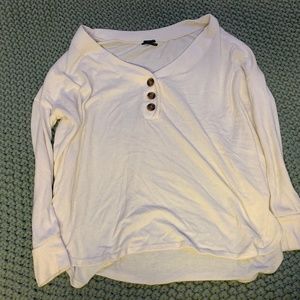 Oversized white cardigan